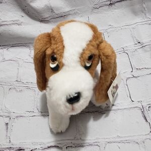 Remco Hush Puppies Bassett Hound Dog Plush 6" Stuffed Animal Vintage 1982 NOS